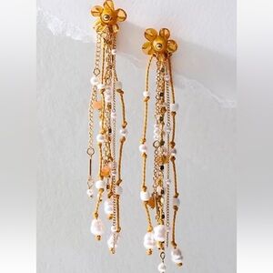 Free People Willow Dangle Drop Earrings NWT